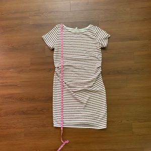 PinkBlush Maternity French terry striped dress